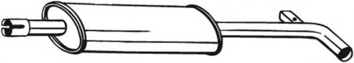 Toba esapament intermediara potrivit RENAULT CLIO III, MODUS 1.6 12.04-