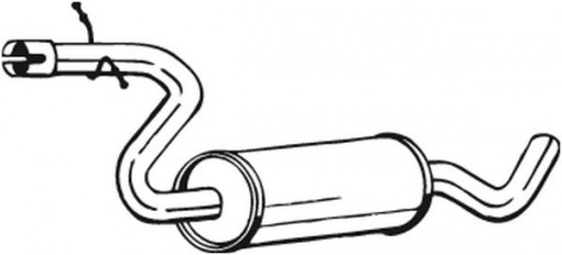Toba esapament intermediara potrivit VW GOLF PLUS V, GOLF V 1.4 10.03-11.06
