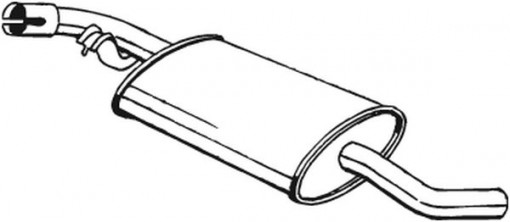 Toba esapament intermediara potrivit VW TRANSPORTER T4 1.9D 07.90-12.95 - Img 1