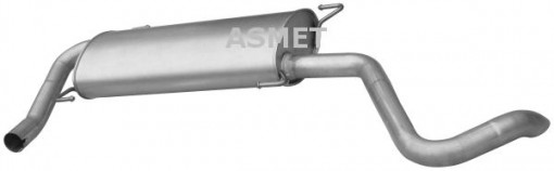 Toba finala esapament potrivit CITROEN JUMPER II; FIAT DUCATO; PEUGEOT BOXER 2.2D/2.3D 04.06-