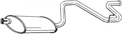 Toba finala esapament potrivit FORD TRANSIT, TRANSIT TOURNEO 2.4D/2.5D 06.94-12.00