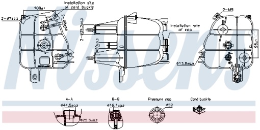 Vas expansiune racire (cu priza) potrivit ALFA ROMEO GIULIETTA, GIULIETTA/HATCHBACK, MITO; CITROEN JUMPER II; FIAT 500L, DOBLO CARGO, DUCATO, GRANDE PUNTO, LINEA, PUNTO EVO; PEUGEOT BOXER 10.05-