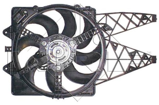 Ventilator radiator (cu carcasa) potrivit ABARTH GRANDE PUNTO; FIAT GRANDE PUNTO 1.3D/1.4 10.05- - Img 1