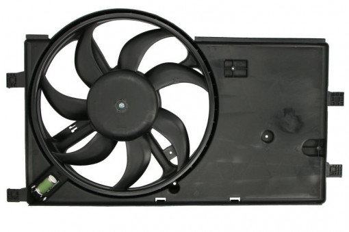 Ventilator radiator (cu carcasa) potrivit CITROEN NEMO, NEMO/MINIVAN; FIAT FIORINO, FIORINO/MINIVAN, QUBO; PEUGEOT BIPPER, BIPPER TEPEE 1.3D/1.4D 11.07-