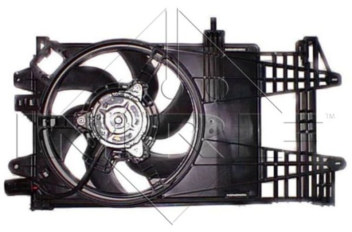 Ventilator radiator (cu carcasa) potrivit FIAT PUNTO, PUNTO/HATCHBACK 1.2 09.99-12.10 - Img 1