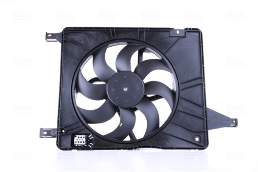 Ventilator radiator (cu carcasa) potrivit NISSAN QASHQAI I, QASHQAI II 1.2-2.0D 11.06-