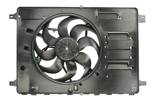 Ventilator radiator (cu carcasa) potrivit VOLVO V70 III, XC60 I; FORD GALAXY II, KUGA I, MONDEO IV, S-MAX 2.0-2.5 05.06-02.17
