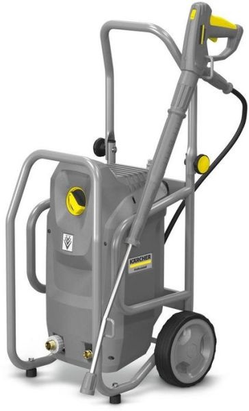 Aparat de spalat cu inalta presiune HD 6/15 Clasa cusca: medie 560 l/ora, 150 bari, varf motor: monofazat, duza rotativa, cusca de siguranta din otel vopsit pulbere