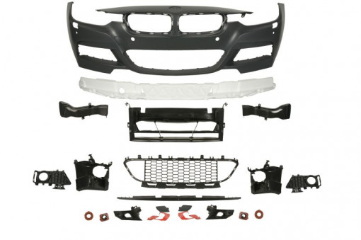 Bara fata pachet M, complet, lampa ceata, locas spalator faruri si senzori parcare, grunduit potrivit BMW 3 F30 10.11-05.15