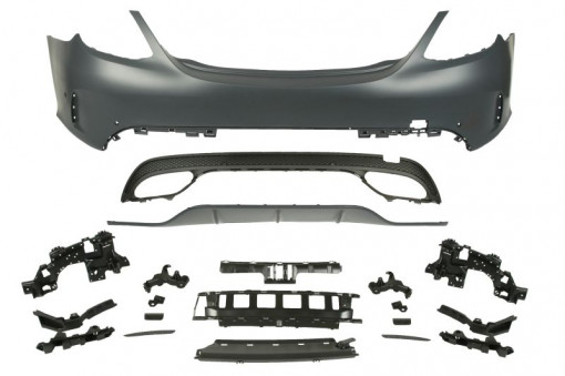 Bara spate pachet AMG, cu intarire, cu locas senzorii parcare, grunduit potrivit MERCEDES C A205, C C205, C T-MODEL S205, C W205 Sedan 12.13-12.18