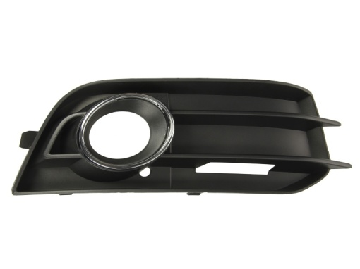 Capac bara fata Dreapta cu locas lampa ceata, crom/negru potrivit AUDI A1 05.10-10.18 05.10-