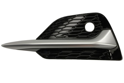 Capac bara fata Stanga cu locas senzorii parcare, plastic, crom/negru lucios potrivit NISSAN QASHQAI II 11.13- 03.17-