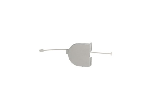 Capac carlig remorcare Spate crom, TUV potrivit ABARTH 500 / 595 / 695, 500C / 595C / 695C; FIAT 500 07.07- 10.07-