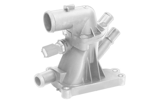 Carcasa termostat (cu termostat si garnituri) potrivit FORD B-MAX, C-MAX II, ECOSPORT, FIESTA VI, FIESTA VII, FOCUS III, FOCUS III/HATCHBACK, FOCUS III/KOMBI, FOCUS IV 1.0-2.0D 02.12-