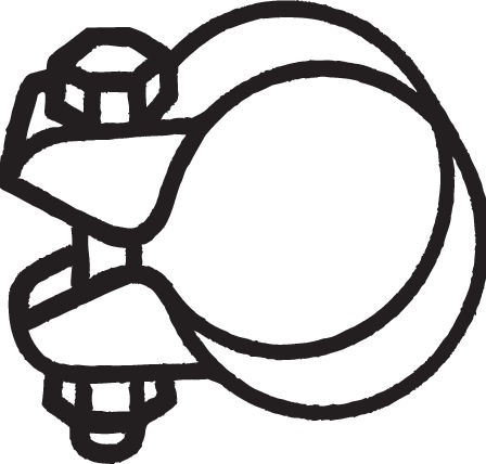 Clema esapament (51,5mm) potrivit MERCEDES 123 (C123), 123 T-MODEL (S123), 123 (W123), /8 (W115), HECKFLOSSE (W110), HECKFLOSSE (W111, W112), S (C126), S (W108, W109), S (W126) 1.0-5.5 07.65-