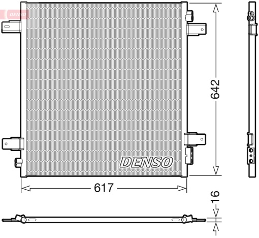 Condensator climatizare (cu uscator) potrivit INFINITI QX56, QX80; NISSAN PATROL VI 5.6 03.10-