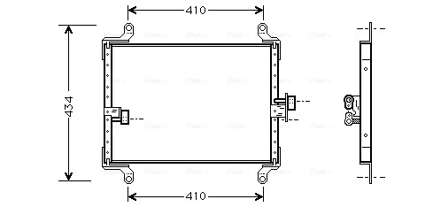 Condensator climatizare potrivit CITROEN JUMPER I; FIAT DUCATO; PEUGEOT BOXER 1.9D-2.8D 02.94-