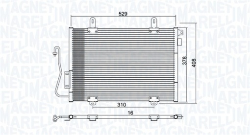 Condensator climatizare potrivit RENAULT CLIO II, CLIO II/HATCHBACK, THALIA I 1.2-2.0 02.98-