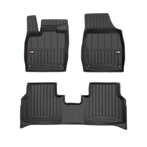 Covoras podea cauciuc FROGUM TPE, 4 buc. (lipici) proLine 3D, fata/spate, set, culoare negru, potrivit AUDI Q4; CUPRA BORN; SKODA ENYAQ IV; VW ID.4 05.20-, Crossover / Hatchback / SUV, versiune: Electric