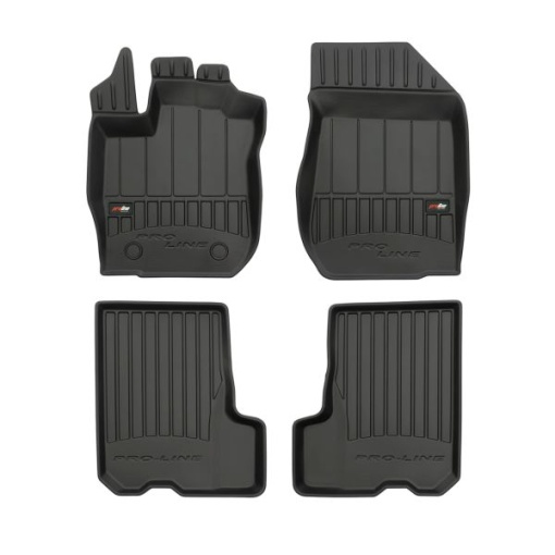 Covoras podea cauciuc FROGUM TPE, 4 buc. (lipici) proLine 3D, fata/spate, set, culoare negru, potrivit DACIA SANDERO II; RENAULT SANDERO/STEPWAY II 10.12-, Hatchback, versiune: Standard