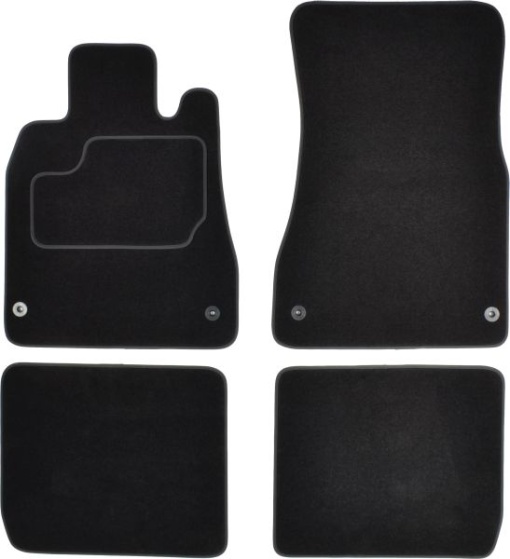Covoras podea cauciuc MAMMOOTH Velours, 4 buc, fata/spate, set, culoare negru, potrivit LEXUS RX 10.99-05.03, Off-road / SUV