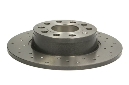 Disc frana BREMBO Xtra, 1 buc., Drilled, spate ; stanga/dreapta, diametru exterior 272 mm, grosime 10 mm, potrivit AUDI A1, A3, Q2, TT; CUPRA FORMENTOR, LEON, LEON SPORTSTOURER; SEAT ALTEA 1.0-Electric 02.03-