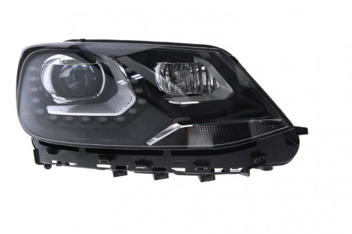 Far Dreapta (bi-xenon, D3S/H7/P21W/PY21W/W5W, electric, cu motor, culoare insertie: negru) potrivit VW SHARAN