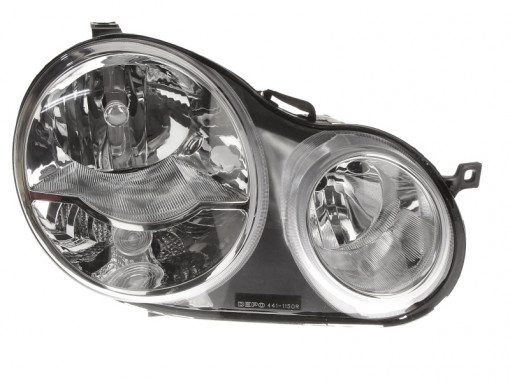 Far Dreapta (H1/H7, electric, cu motor, culoare insertie: cromat) potrivit VW POLO, POLO IV -04.05