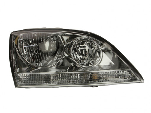 Far Dreapta (H1/H7, manual, fara motoras, culoare insertie: cromat, culoare semnalizator: transparent) potrivit KIA SORENTO I