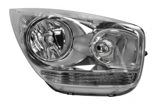 Far dreapta (H1/H7, reglaj electric, cu motoras, fundal cromat) KIA VENGA