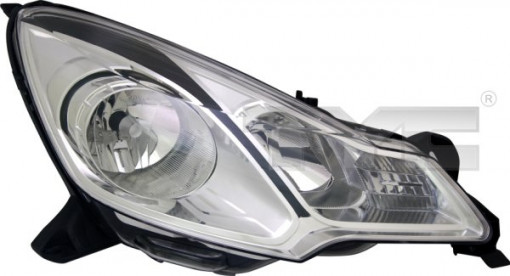 Far dreapta (H1/H7, reglaj electric, cu motoras, fundal negru) CITROEN C3, DS3 2009-2014