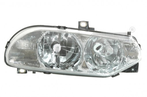 Far dreapta (H1/H7, reglaj electric, fundal cromat) ALFA ROMEO 156 1997-2003