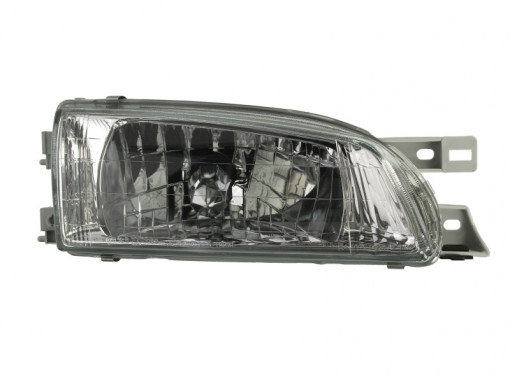 Far Dreapta (H4, electric, fara motoras, culoare insertie: cromat, culoare semnalizator: transparent) potrivit SUBARU IMPREZA