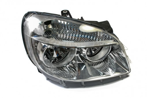 Far Dreapta (halogen, H1/H7, electric, cu motor, culoare insertie: cromat) potrivit FIAT DOBLO, DOBLO/MINIVAN -01.10