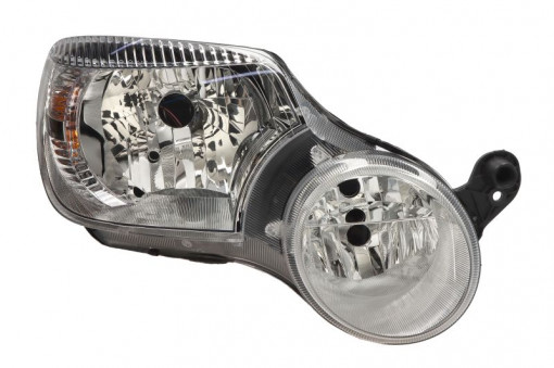 Far Dreapta (halogen, H4/H7/W5W, electric, cu motor, culoare insertie: cromat) potrivit SKODA YETI