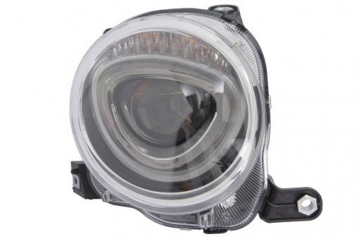 Far Dreapta (halogen, H7, electric, cu motor, bec) potrivit ABARTH 500 / 595 / 695, 500C / 595C / 695C; FIAT 500, 500 C