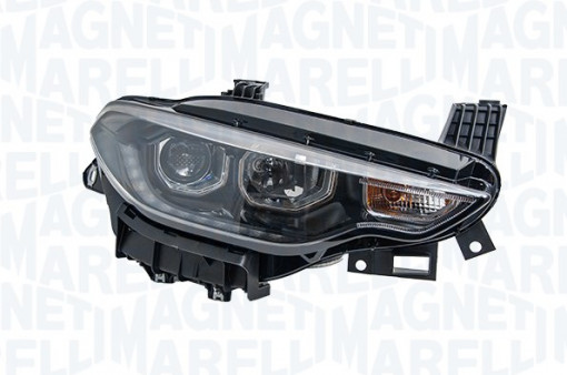 Far Dreapta (halogen, H7/H7/LED/PY21W, bec, culoare insertie: negru, culoare semnalizator: portocaliu) potrivit FIAT TIPO