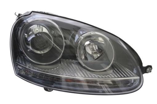Far fata Dreapta (D2S/H7, electric, cu motor, culoare insert: negru) potrivit VW GOLF V, JETTA III