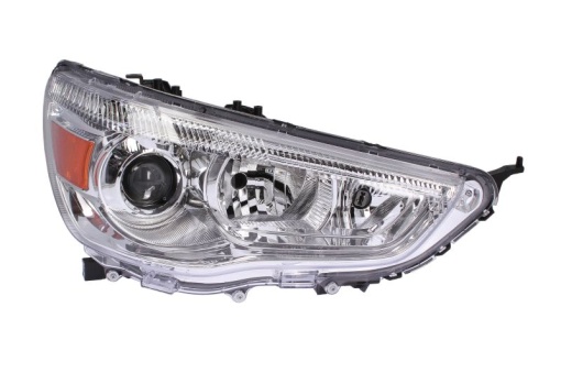 Far fata Dreapta (H11/HB3, electric, fara motoras, culoare insert: cromat, culoare semnalizator: galben) potrivit MITSUBISHI ASX