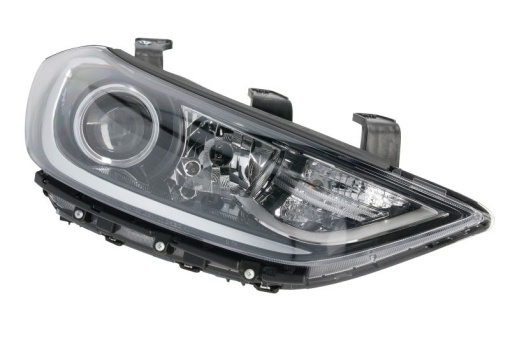 Far fata Dreapta (H7/HB3/PY21W/W5W, fara motoras, culoare insert: negru) potrivit HYUNDAI ELANTRA VI