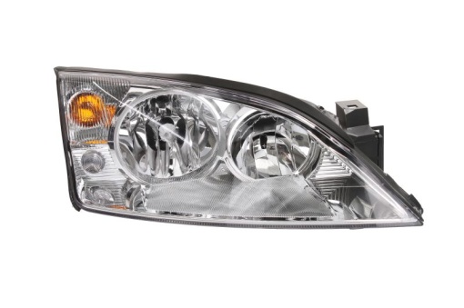 Far fata Dreapta (halogen, H1/H7/P21W/W5W, electric, fara motoras, culoare insert: cromat, culoare semnalizator: galben) potrivit FORD MONDEO III -03.07