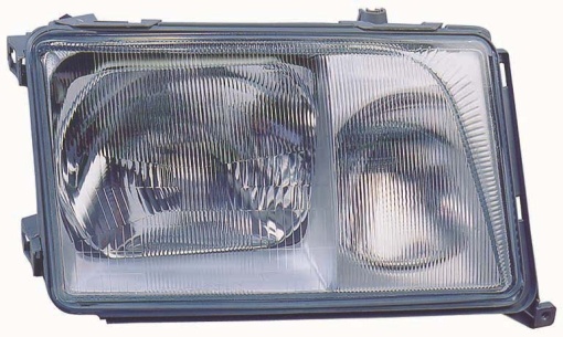 Far fata Stanga (H3/H4, electric, fara motoras, culoare insert: gri) potrivit MERCEDES 124 (A124), 124 (C124), 124 T-MODEL (S124), 124 (W124), E (A124), E (C124) 09.92-03.98