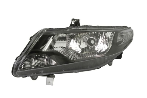 Far fata Stanga (H4, electric, manual, fara motoras, culoare insert: gri, culoare semnalizator: alb) potrivit HONDA CITY, CITY IV, CITY V, CR-Z, JAZZ III -12.11