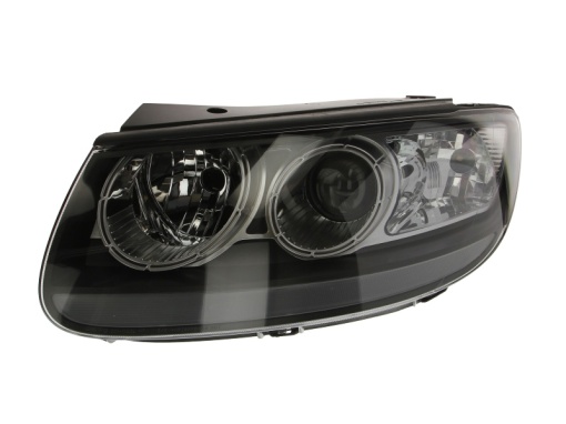 Far fata Stanga (H7, electric, fara motoras, culoare insert: negru, culoare semnalizator: transparent) potrivit HYUNDAI SANTA FÉ II 01.06-