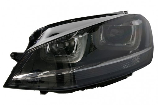 Far Stanga (bi-xenon, D3S/H7, electric, cu motor, culoare insertie: negru, culoare semnalizator: transparent) potrivit VW GOLF ALLTRACK VII, GOLF SPORTSVAN VII, GOLF VII - Img 1