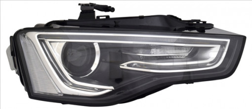 Far Stanga (D3S/LED, electric, cu motor, DRL) potrivit AUDI A5 06.12-01.17