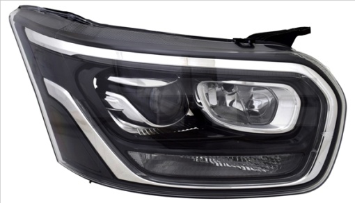 Far stanga (D5S/H11/LED, electric, cu motor, culoare insert: negru) potrivit FORD TRANSIT VI FL 09.18-