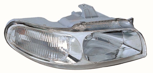 Far Stanga (H4, electric, fara motoras, culoare insert: argintiu, culoare semnalizator: alb) potrivit DAEWOO NUBIRA