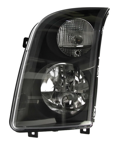 Far Stanga (H7/H7, electric, cu motor, culoare insertie: negru) potrivit VW CRAFTER 30-35, CRAFTER 30-50 04.06-07.11