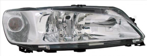 Far stanga (H7, reglaj electric, fundal cromat) PEUGEOT 306